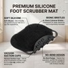 Shower Foot Scrubber Mat Non-Slip Silicone Body Scrubber Black