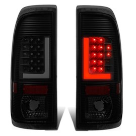 DNA MOTORING TL-F15097-LED-3D-BK-SM LED 3D Tail Light Assembly Driver & Passenger Side [Compatible with 99-07 Ford F250 F350 F450 F550 / 97-03 F150 ]