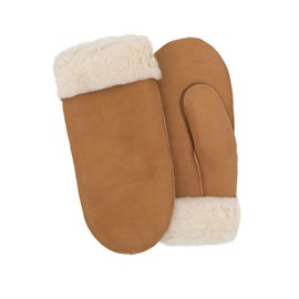 Rohn Nepal Lambskin Gloves Cognac Real Lambskin for Men and Women Mittens Premium Quality Mongolian Lambskin Gloves, Cognac