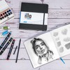 illo Sketchbook 8’’ x 8’’ Square Hardcover Sketch Book, (112lb/180gsm)