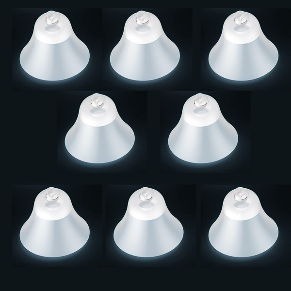 iBstone Large Size Bell Shape Ear Domes for ITC CIC Hearing Aids, Recommend for iBstone K17 / K18 or Other Similar Devices (L * 8)