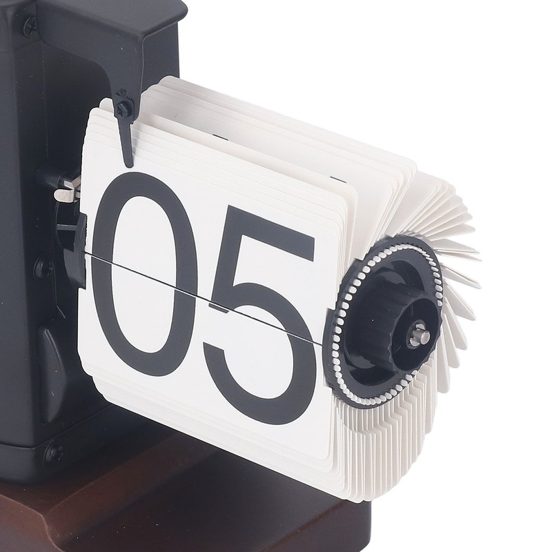 Digital Flip Dоwn Clock Retro Wooden Mechanical Flip Clock Desktop