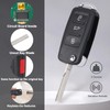 Keymall Car Key Fob Keyless Entry Remote Control for VW