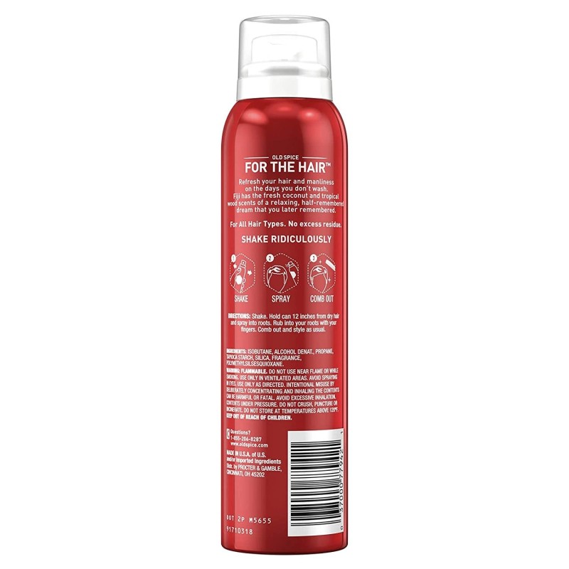Old Spice Fiji Men's Dry Shampoo for the Hair, 4.9