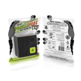 Slipstick GorillaPads 4 Inch Non Slip Furniture Gripper Pads (Pre-Scored to Cut to Size) Stops Sliding and Protects All Hard Floor Surfaces, Optional Self-Stick Adhesive, Square, CB140