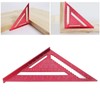 Woodworking Triangle Aluminum Alloy Red Corrosion Resistance Clear Scale Carpentry