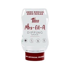 Mrs Taste Sugar Free Dipping Sauce, Zero Calories, Zero Sodium, Zero Sugar, High Fiber, Keto Friendly, Paleo Friendly, Low Calorie Condiments and Sauces (11.43oz, Mrs-Fil-A)