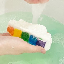 Shilla Pick Rainbow Bath Balm 140g Natural Bath Salt, Blue Ocean / 신라Pick 레인보우 베스밤 140g 천연입욕제, 블루오션