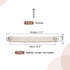 sourcing map 2 Pcs Leather Drawer Pulls, Kitchen and Wardrobe