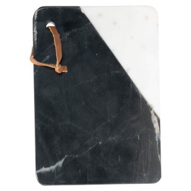 Foreside Home & Garden Small Cutting Board Rectangle Black Marble Serving