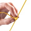 intervisio Cable Ties Resealable, 540 mm x 7.6 mm, Yellow,