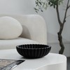 JTFMYFC Black Decorative Bowl for Kitchen Counter - Modern Fruit