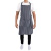 Alanna Jones Striped Unisex Adjustable Apron with Pockets - Cotton