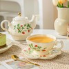 Teapot cup combo,Teapot and Teacup for One,Porcelain Tea for One