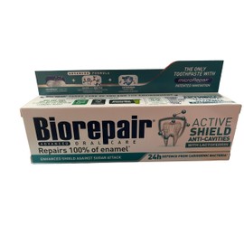 Biorepair Advanced "Scudo Attivo" (Active Shield) Toothpaste with microRepair 2.5 fl.oz (75ml) Tubes (Pack of 2)