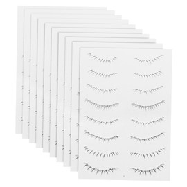 OHPHCALL 10 Pack Fake Eyelash Stickers Lower Lash for Women Easy Application Makeup Tools