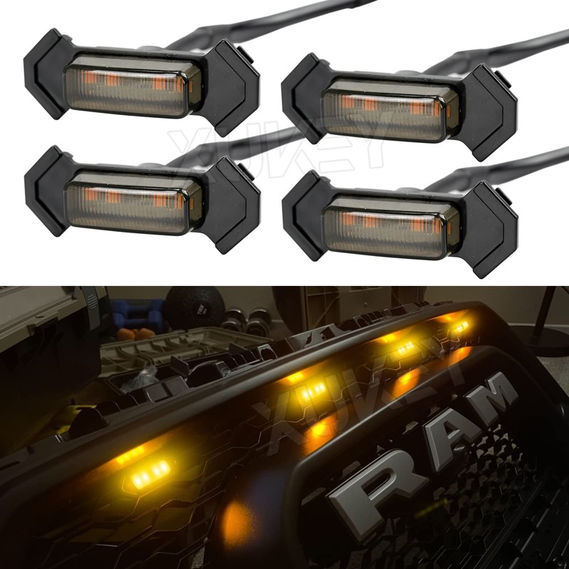 AUTOXBERT Tacoma LED Grille Lights with Harness for 2016 2017