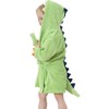 Alltops Little Boys Girls Cotton Towel Bathrobe Cartoon Dinosaur Hooded