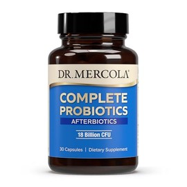 Dr. Mercola Complete Afterbiotics Suplemento dietético (18 mil millones de CFU), 30 cápsulas (30 porciones), apoya la salud intestinal*, sin OMG, sin soja, sin gluten