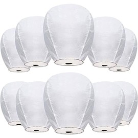 10 Pack Chinese Paper Lanterns to Release Memorial [an Unforgettable Memory] Paper Lanterns Decorations for Festival Blessings,Memorial,Funeral.