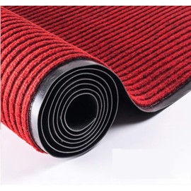 Nisorpa Indoor Outdoor Entrance Mat 3'x10' Anti-Slip Rubber Backing Thick Welcome Doormat Red Carpet Runner Commercial Hallway Rug Heavy Duty Floor Rugs