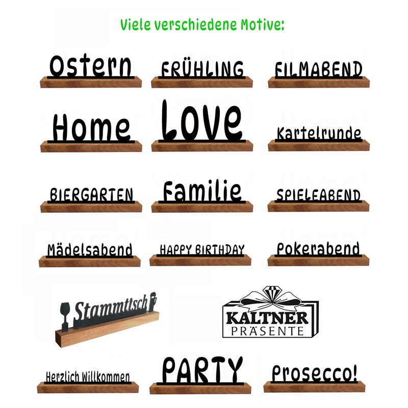 Kaltner Präsente Gift Idea Wooden Gift Item Decorative Table Stand