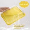 LUVCOSY 3 Cup 6 Cup 11 Cup Rectangle Silicone Storage