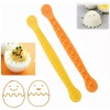 2pcs Fancy Cut Egg Cooked Eggs Cutter Lace Egg Slicer