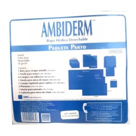 Ambiderm Ropa Desechable 5 Paquete Para Parto