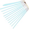 12Pcs Art Paint Brushes Drawing Fan Shaped Artist Brush Long