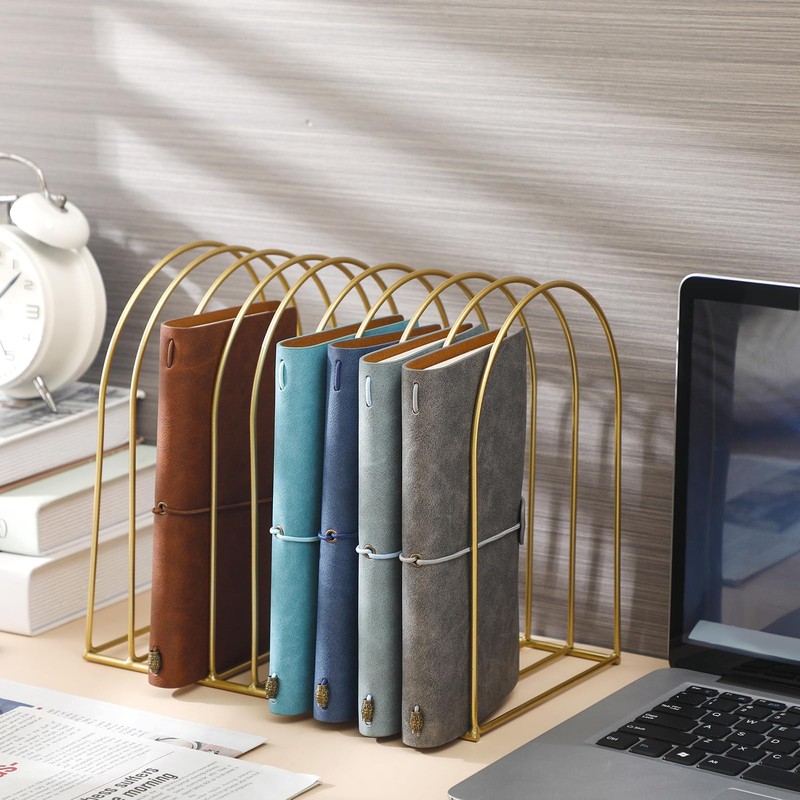 Kosiz 2 Sets Wire File Organizer for Desk 9 Slots