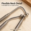 Telescopic Magnetic Pickup Tool with Flexible Neck and Pocket Clip