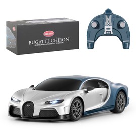 MIEBELY Remote Control Car - 1/24 Scale Fast Rc Race Car, Bugatti Chiron 3.7V 500 mAh Car Toys with Headlight, Racing Hobby Car Model Birthday Ideal Gifts for Adults Kids Boys Age 6 7 8 9 10 Year Old