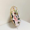 Minigift Ceramic Collections Plate, 3D Hand-Painted Hummingbird and Flower Decorative