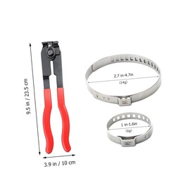 ABOOFAN 1 Set Car Banding Tool Kit Adjustable Hose Clamp Pliers for Automotive Use Durable Construction for Easy Maintenance and Repair Compatible with Car Models Versatile Boot Tools for