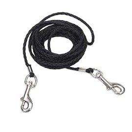 Coastal Pet Products CCP31110BLK Nylon Braided Poly Cat Tie Out, 10-Feet, Black