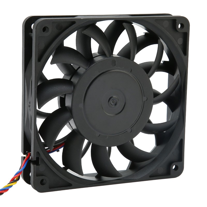 120mm Computer Case Fan Double Ball Bearing Support PMW Temperature