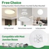 20 Inch Large LED Flush Mount Ceiling Light, 40W,4350LM, 3000K/4000K/6000K