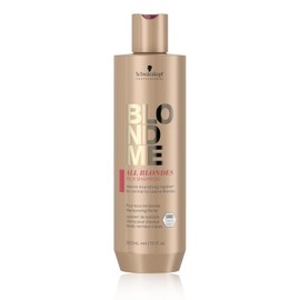 Schwarzkopf Professional BLOND ME - All Blondes Shampoo Enriquecido 300 ml, para Todo Tipo de Rubios, con Tecnología 3D Bond Creation y el Complejo Cashmere Protein, Limpia Suavemente, Ilumina y Nutre el Cabello