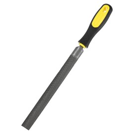 M METERXITY Half-Round Metal File 8 Inch, High Carbon Steel File Diamond File Hand File W PVC Grip Handle for Wood/Metal/Ceramic/Glass/Stone/Jewelry/Tile/Model/DIY/Sharpening File