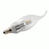 ABI 4-Watt Warm White Dimmable Candelabra Bent Flame Tip LED