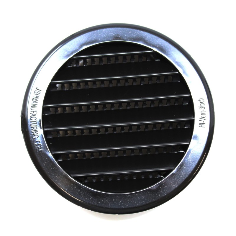 3" Round Plastic Louver Soffit Air Vent Reptile Screen Grille