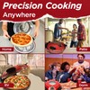 CULINARY CHEF Electric Pizza Oven with Ceramic Stone, Viewing Window,