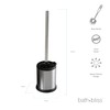 Bath Bliss Toilet Brush and Holder | Self Closing Lid