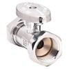 KISSLER Chrome Plated Quarter-Turn Supply Stop, FNPT Inlet Type, 125