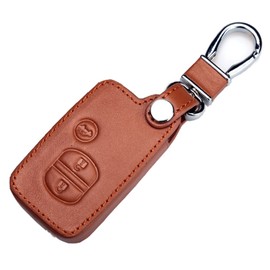 [EMY] Toyota Smart Key Case, Key Holder, Aqua Vitz, Corolla Prius, etc, Braun