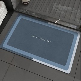 MuTong Diatomaceous Earth Bath Mat, Instant Absorption, 11.8 x 15.7 inches (30 x 40 cm), Foot Wipe Mat, Drainage Mat, Anti-Slip, Easy to Clean, Convenient Storage, Does Not Cover Dust, Hand Wash &