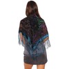 Velvet Scarf Triangle - Blue Multi