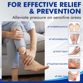 ERGOfoot Metatarsalgia Insoles, Heavy Duty Work Boot Inserts for Women Men, Relieve Morton's Neuroma and Reduce Metatarsal, Ball of Foot Pain for Standing All Day