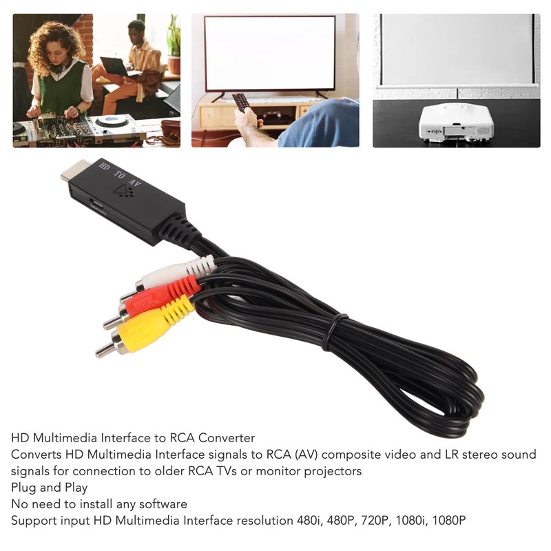 HD Multimedia Interface to RCA Converter Professional HD Multimedia Interface